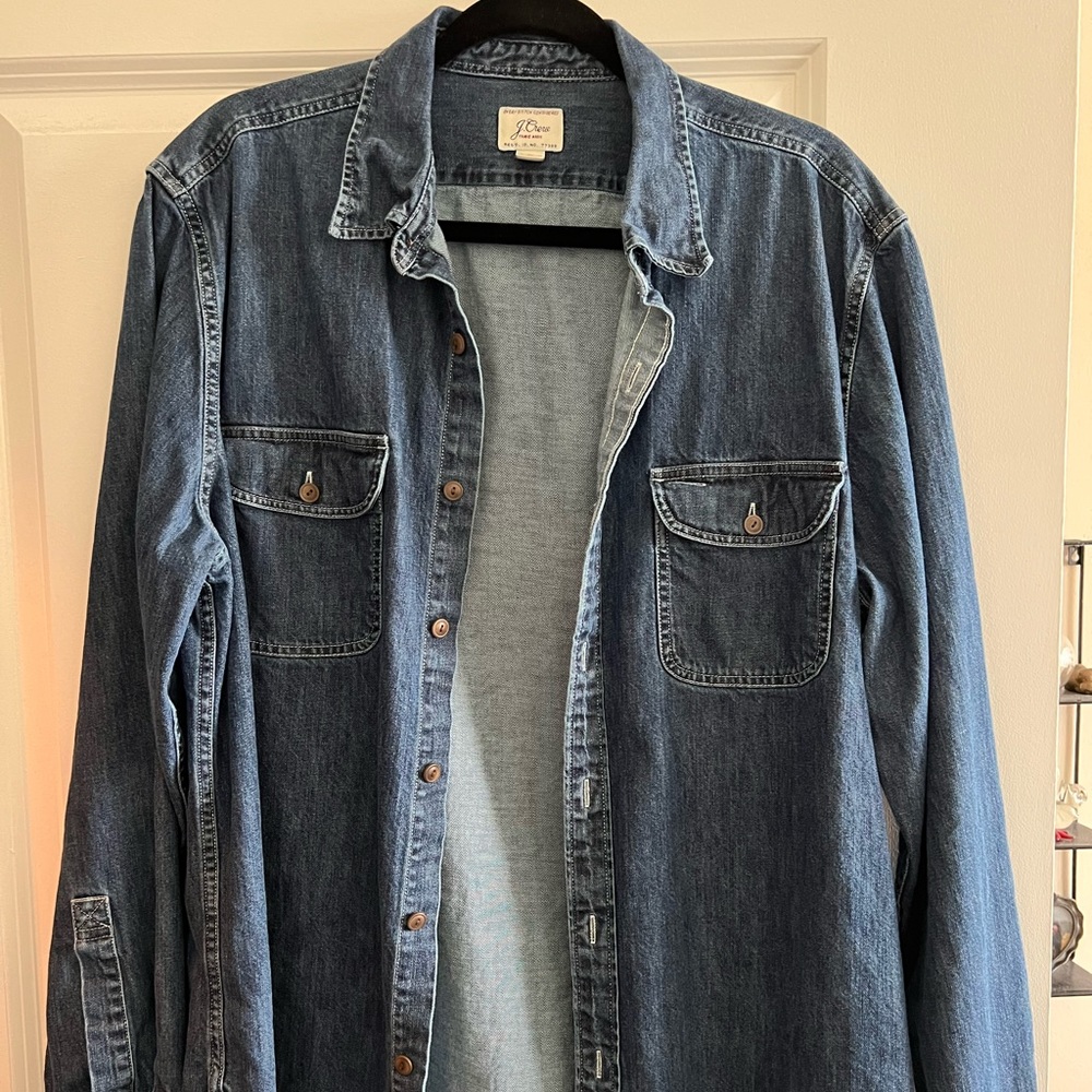 J. Crew denim work shirt